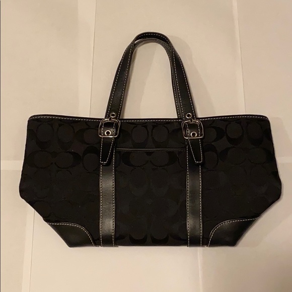 Authentic Coach mini jacquard tote. - Picture 3 of 9